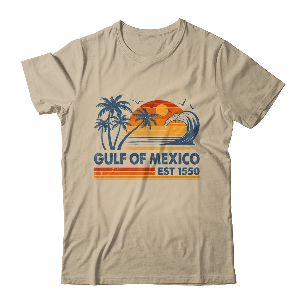 Gulf Of Mexico Est 1550 Retro Vintage Beach Mexican Shirt & Tank Top | siriusteestore