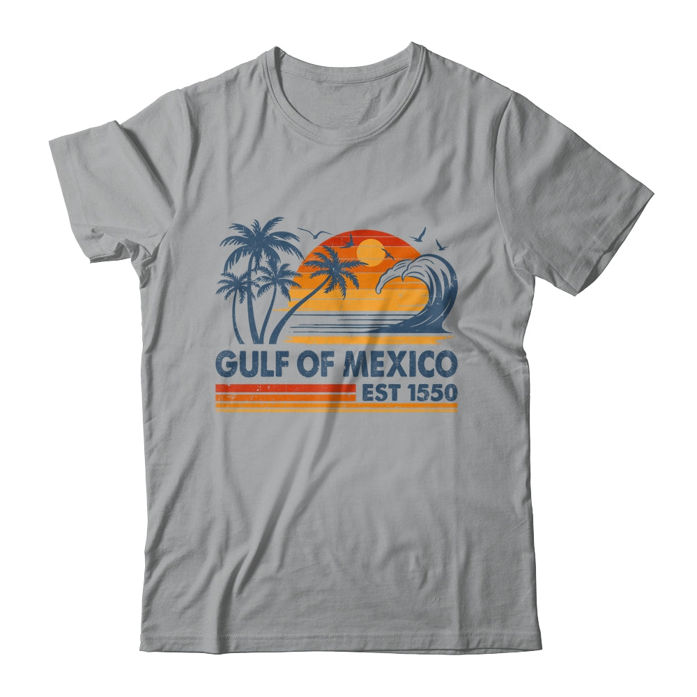 Gulf Of Mexico Est 1550 Retro Vintage Beach Mexican Shirt & Tank Top | siriusteestore