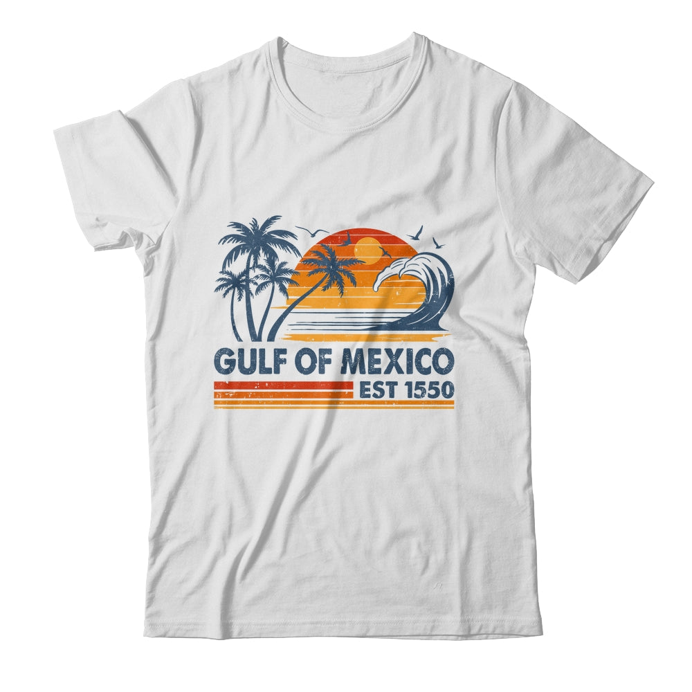 Gulf Of Mexico Est 1550 Retro Vintage Beach Mexican Shirt & Tank Top | siriusteestore