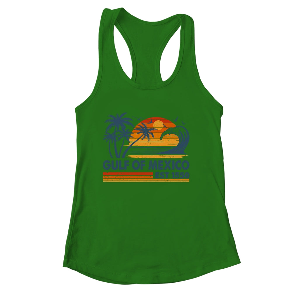 Gulf Of Mexico Est 1550 Retro Vintage Beach Mexican Shirt & Tank Top | siriusteestore