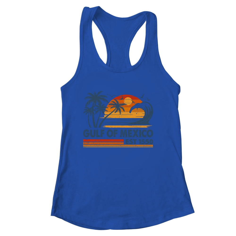 Gulf Of Mexico Est 1550 Retro Vintage Beach Mexican Shirt & Tank Top | siriusteestore