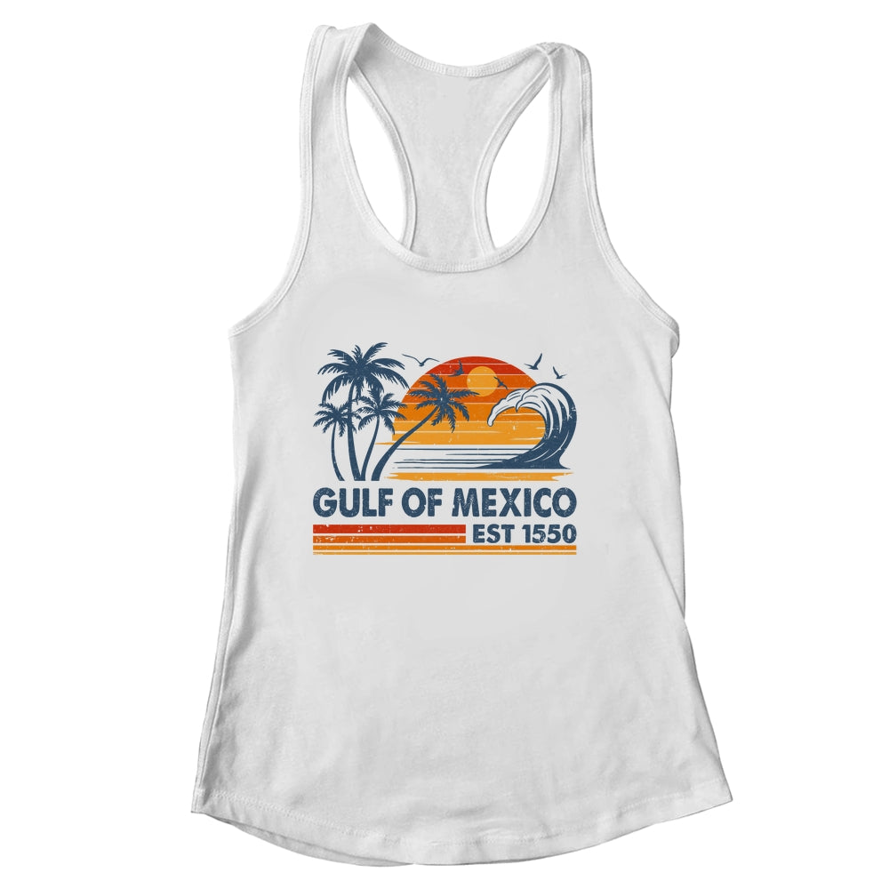 Gulf Of Mexico Est 1550 Retro Vintage Beach Mexican Shirt & Tank Top | siriusteestore