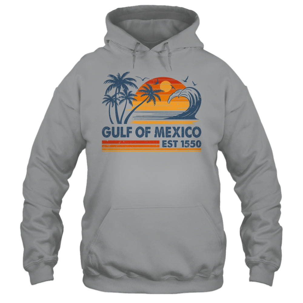 Gulf Of Mexico Est 1550 Retro Vintage Beach Mexican Shirt & Tank Top | siriusteestore