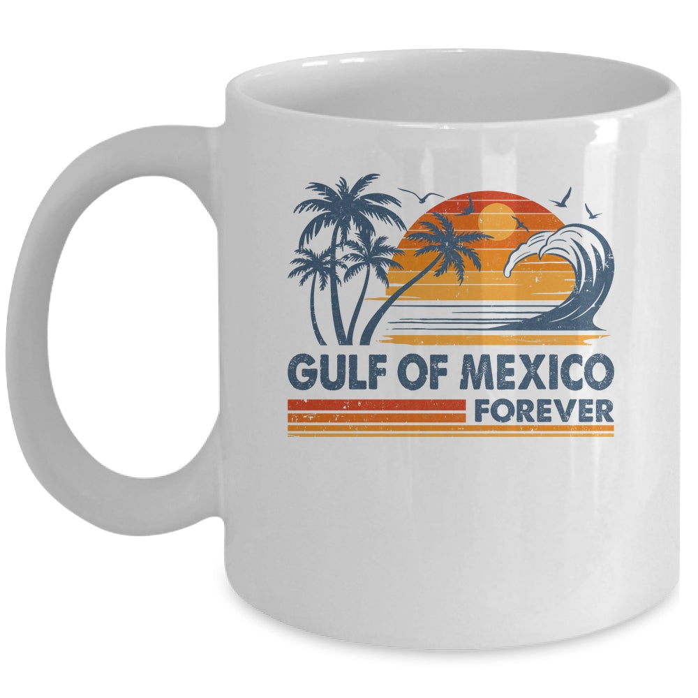 Gulf Of Mexico Forever Vintage Palms Summer Holiday Vacation Mug | siriusteestore