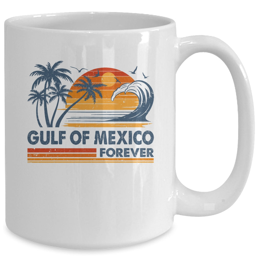 Gulf Of Mexico Forever Vintage Palms Summer Holiday Vacation Mug | siriusteestore
