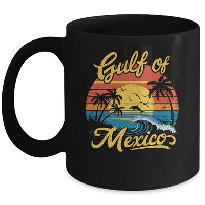 Gulf Of Mexico Vintage Beach Palms Summer Vacation Mug | siriusteestore