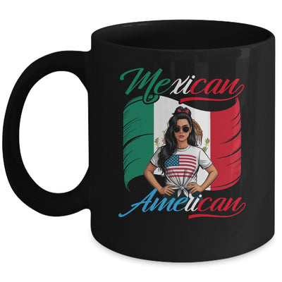 Half Mexican Half American USA Flag Mexico America Women Mug | siriusteestore