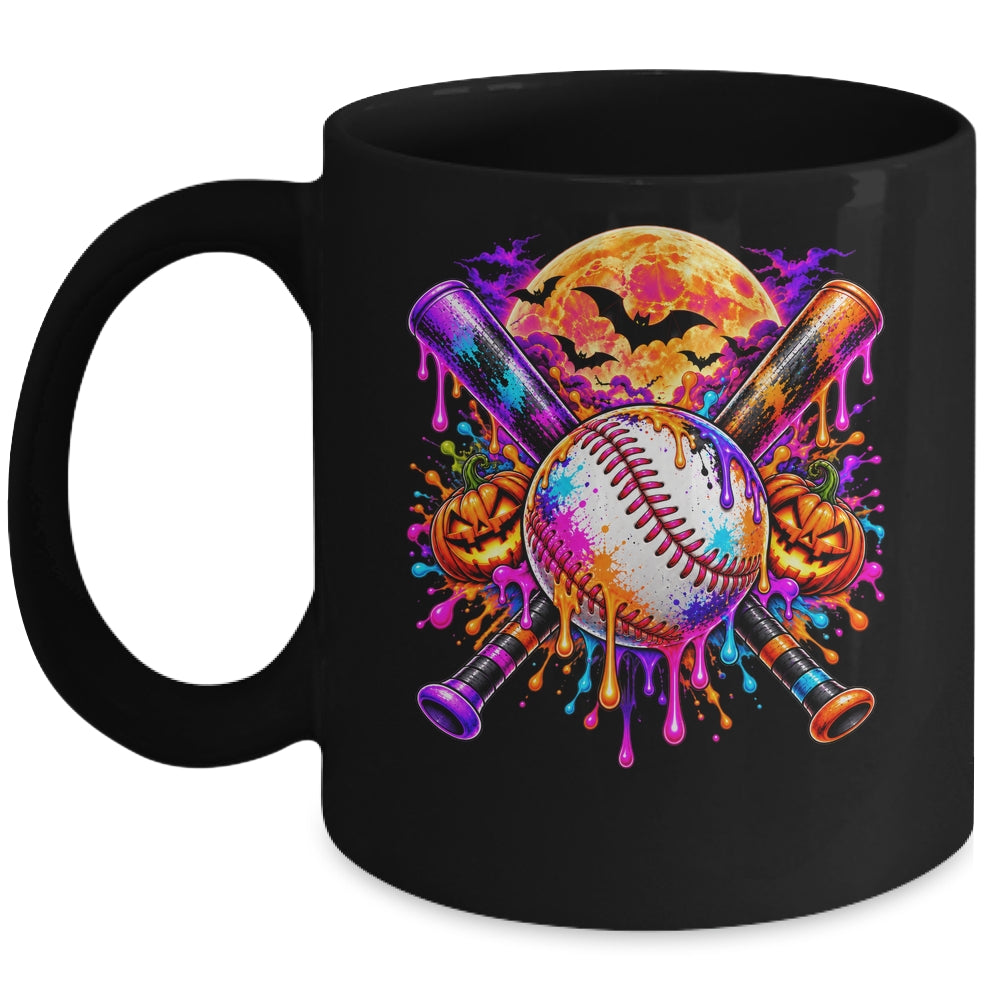 Halloween Baseball Boys Ice Cream Drip Baseball Kids Boys Mug | siriusteestore