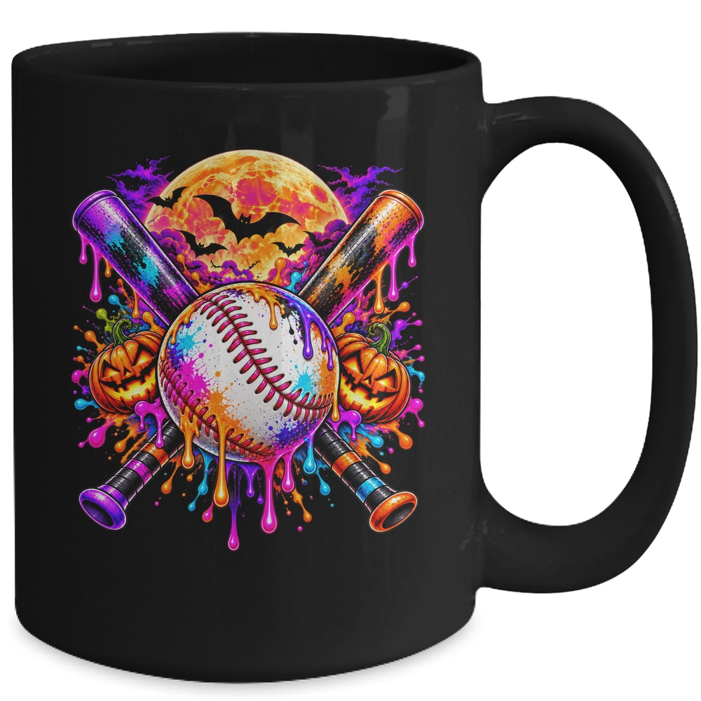 Halloween Baseball Boys Ice Cream Drip Baseball Kids Boys Mug | siriusteestore
