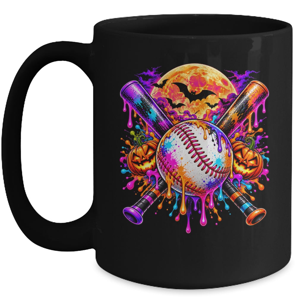 Halloween Baseball Boys Ice Cream Drip Baseball Kids Boys Mug | siriusteestore