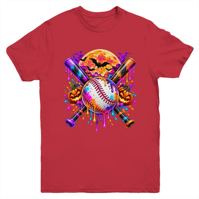 Halloween Baseball Boys Ice Cream Drip Baseball Kids Boys Youth Shirt | siriusteestore