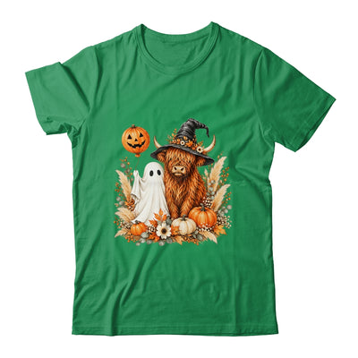Halloween Boo Highland Cow Witch Spooky Season Fall Autumn Shirt & Sweatshirt | siriusteestore