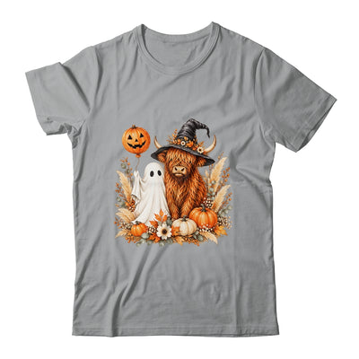 Halloween Boo Highland Cow Witch Spooky Season Fall Autumn Shirt & Sweatshirt | siriusteestore