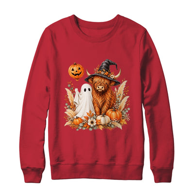 Halloween Boo Highland Cow Witch Spooky Season Fall Autumn Shirt & Sweatshirt | siriusteestore