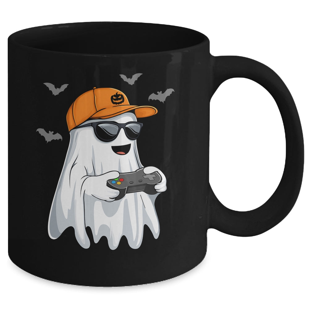 Halloween Boys Kids Ghost Gamer Scary Costume Gaming Men Mug | siriusteestore