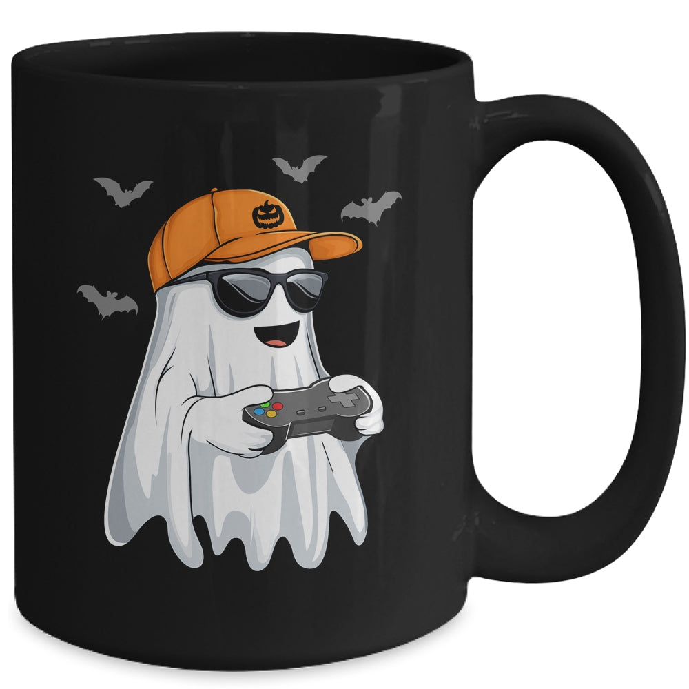 Halloween Boys Kids Ghost Gamer Scary Costume Gaming Men Mug | siriusteestore