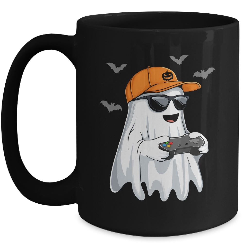 Halloween Boys Kids Ghost Gamer Scary Costume Gaming Men Mug | siriusteestore