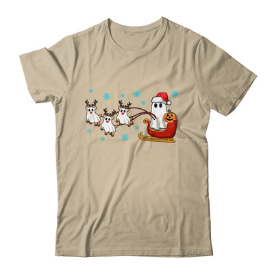 Halloween Christmas Santa's Reindeer Ghost Happy Ghost Funny Shirt & Sweatshirt | siriusteestore