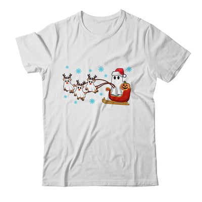 Halloween Christmas Santa's Reindeer Ghost Happy Ghost Funny Shirt & Sweatshirt | siriusteestore
