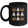 Halloween Coquette Bow Pumpkin Ghost Spooky Boo Women Girl Mug | siriusteestore