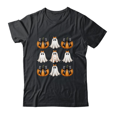 Halloween Coquette Bow Pumpkin Ghost Spooky Boo Women Girl Shirt & Sweatshirt | siriusteestore