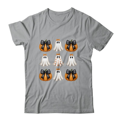 Halloween Coquette Bow Pumpkin Ghost Spooky Boo Women Girl Shirt & Sweatshirt | siriusteestore