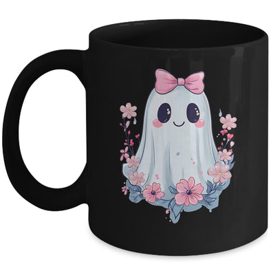 Halloween Coquette Bows Ghost Costume Floral Girls Women Mug | siriusteestore