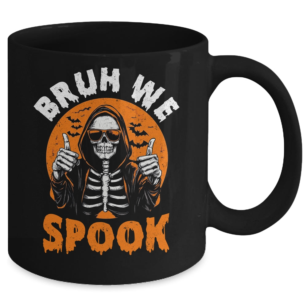 Halloween Costume Boys Girls Skeleton Bruh Halloween Funny Mug | siriusteestore