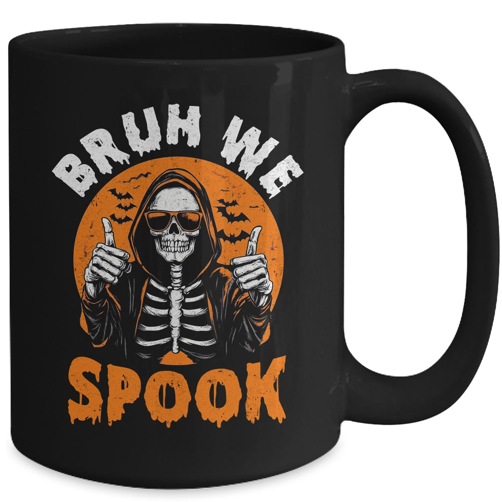 Halloween Costume Boys Girls Skeleton Bruh Halloween Funny Mug | siriusteestore
