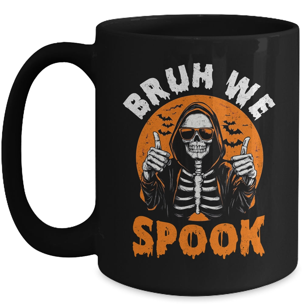 Halloween Costume Boys Girls Skeleton Bruh Halloween Funny Mug | siriusteestore