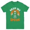 Halloween Costume Boys Girls Skeleton Bruh Halloween Funny Youth Shirt | siriusteestore