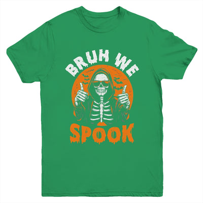 Halloween Costume Boys Girls Skeleton Bruh Halloween Funny Youth Shirt | siriusteestore