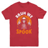 Halloween Costume Boys Girls Skeleton Bruh Halloween Funny Youth Shirt | siriusteestore