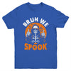 Halloween Costume Boys Girls Skeleton Bruh Halloween Funny Youth Shirt | siriusteestore