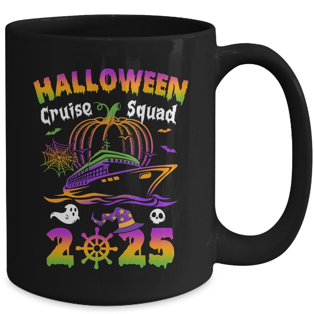 Halloween Cruise Squad 2025 Pumpkin Spooky Season Family Mug | siriusteestore