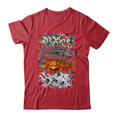 Halloween Fishing Trout Fish Ghost Pumpkin Skeleton Mummy Shirt & Hoodie | siriusteestore