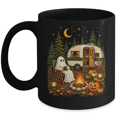 Halloween Ghost RV Camper Camping Fall Moon Night Funny Mug | siriusteestore