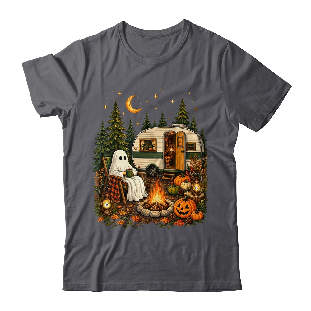 Halloween Ghost RV Camper Camping Fall Moon Night Funny Shirt & Hoodie | siriusteestore