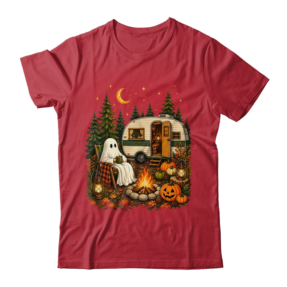 Halloween Ghost RV Camper Camping Fall Moon Night Funny Shirt & Hoodie | siriusteestore