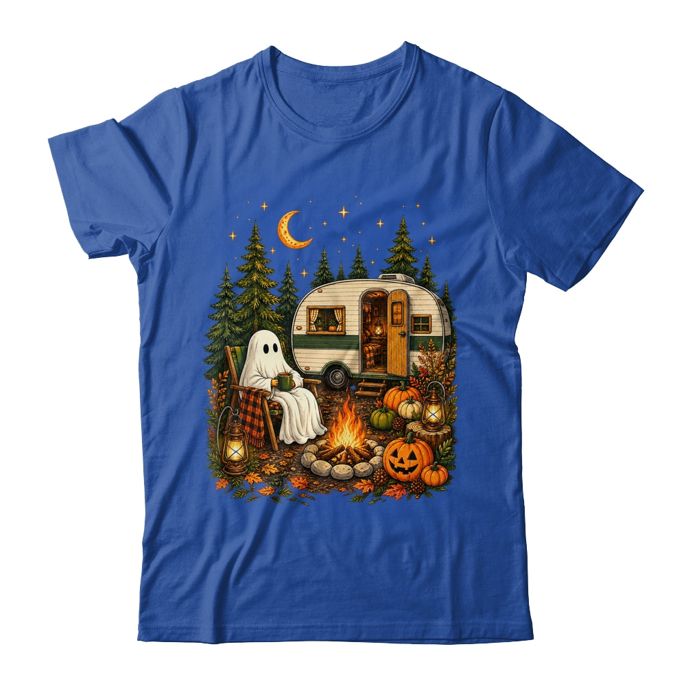 Halloween Ghost RV Camper Camping Fall Moon Night Funny Shirt & Hoodie | siriusteestore