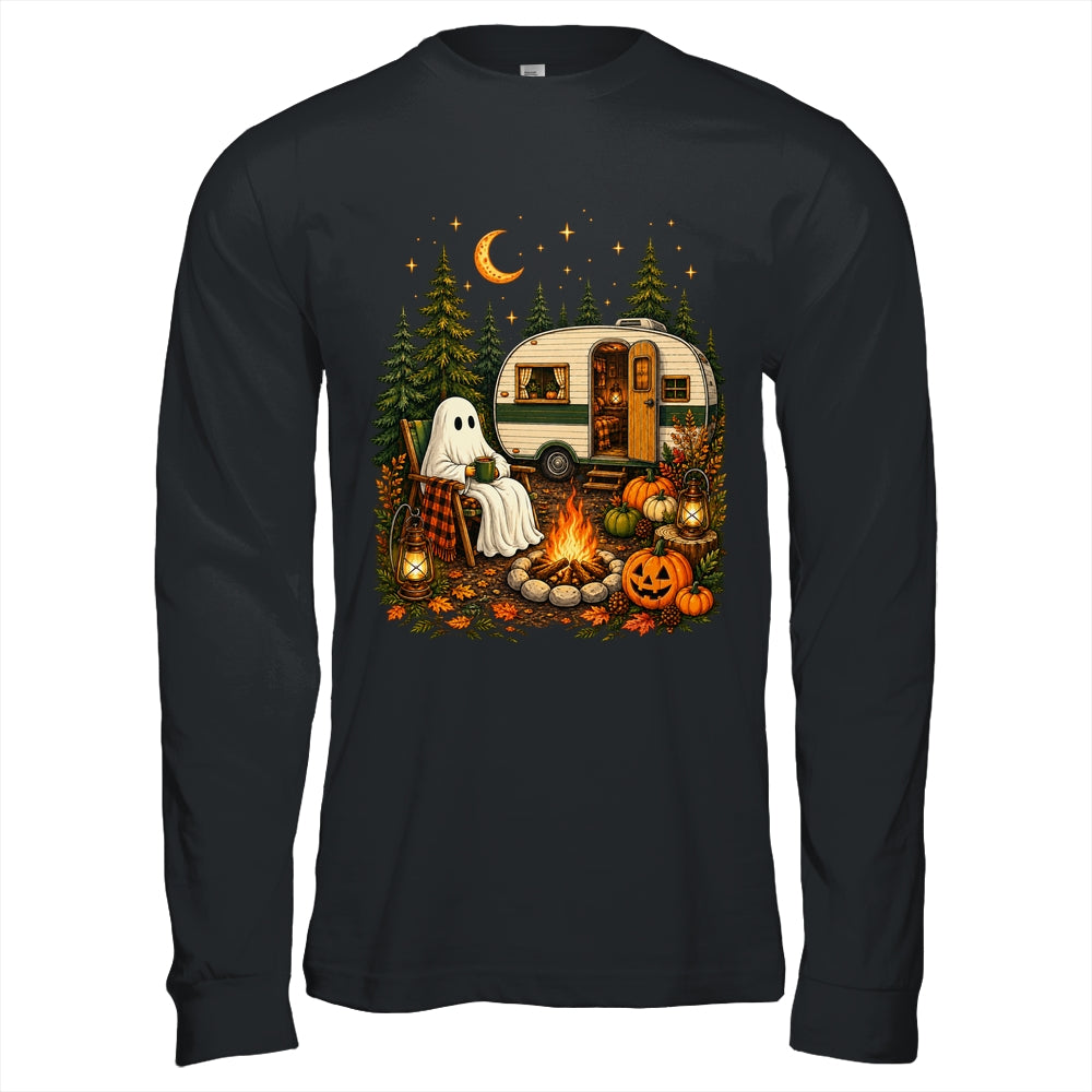 Halloween Ghost RV Camper Camping Fall Moon Night Funny Shirt & Hoodie | siriusteestore