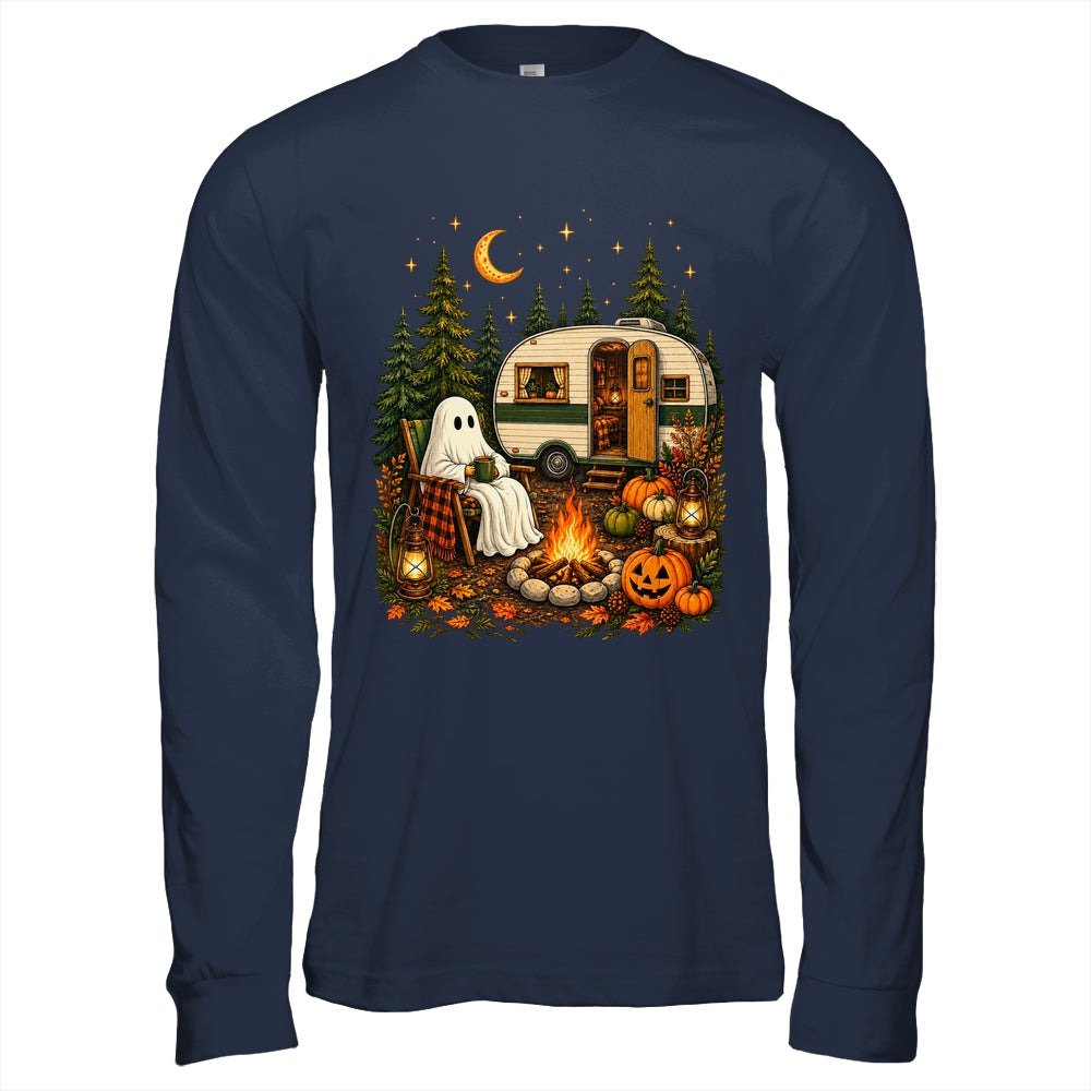 Halloween Ghost RV Camper Camping Fall Moon Night Funny Shirt & Hoodie | siriusteestore