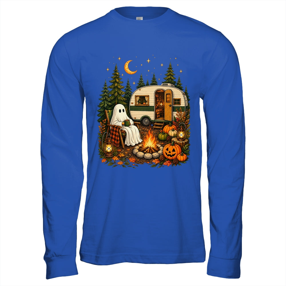 Halloween Ghost RV Camper Camping Fall Moon Night Funny Shirt & Hoodie | siriusteestore