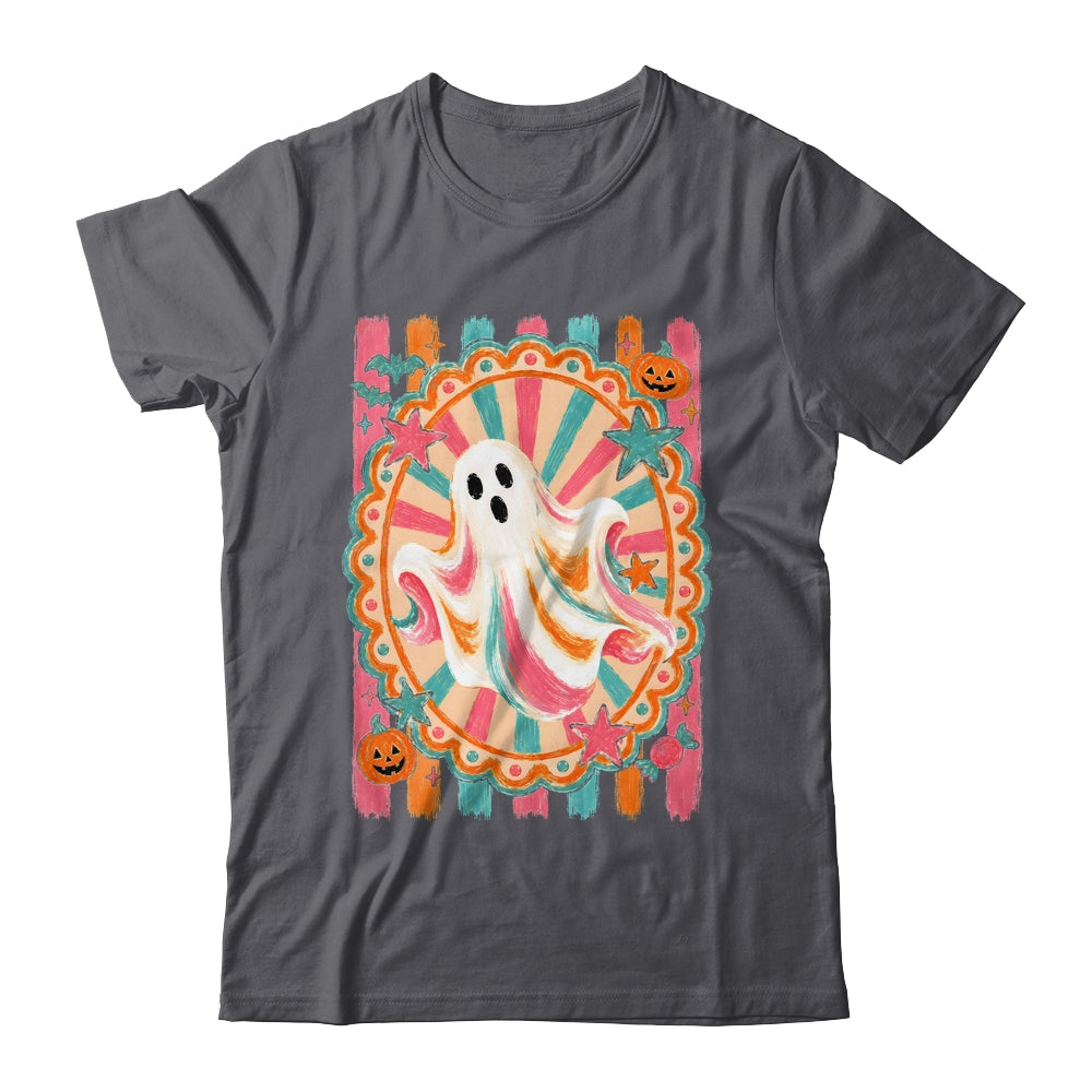 Halloween Ghost Rustic Vintage Stripes Fall Autumn Graphic Shirt & Sweatshirt | siriusteestore