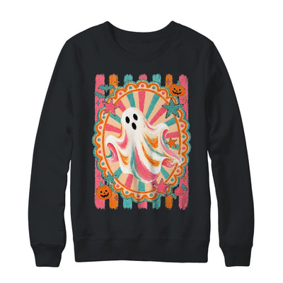 Halloween Ghost Rustic Vintage Stripes Fall Autumn Graphic Shirt & Sweatshirt | siriusteestore