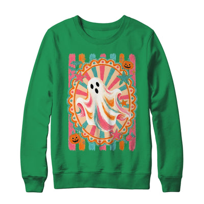 Halloween Ghost Rustic Vintage Stripes Fall Autumn Graphic Shirt & Sweatshirt | siriusteestore