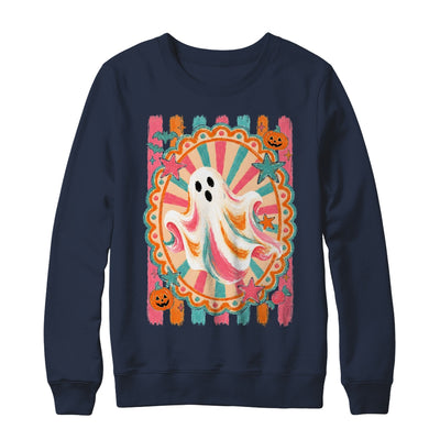 Halloween Ghost Rustic Vintage Stripes Fall Autumn Graphic Shirt & Sweatshirt | siriusteestore