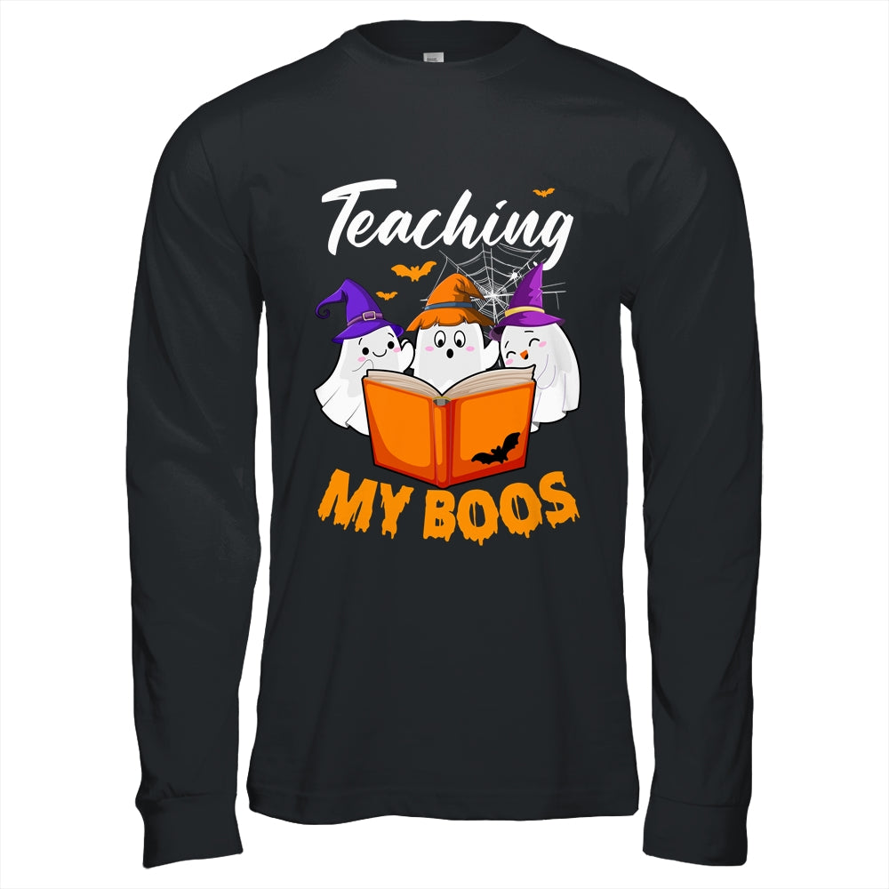 Halloween Ghost Teachers Teaching My Boos Costume Women Men Shirt & Hoodie | siriusteestore