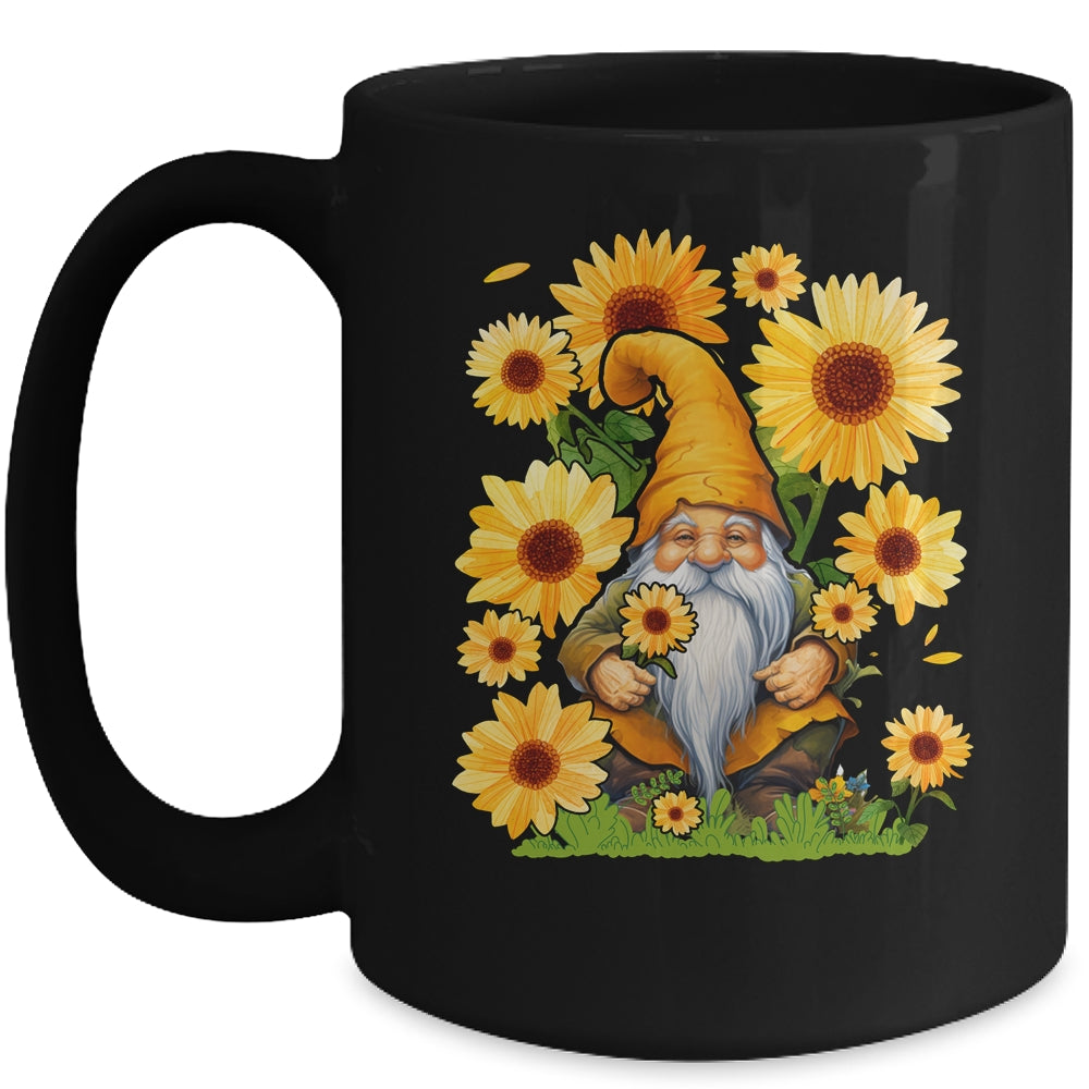 Halloween Gnomes Sunflower Autumn Pumpkin Fall Knomes Mug | siriusteestore
