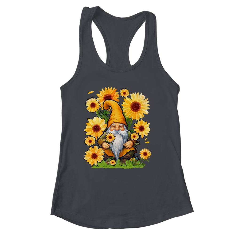 Halloween Gnomes Sunflower Autumn Pumpkin Fall Knomes Shirt & Tank Top | siriusteestore